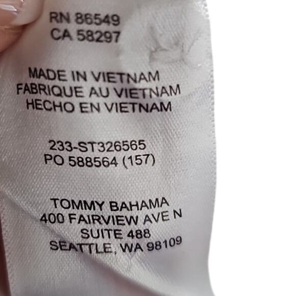 Tommy Bahama Veracruz Cay Hidden Paradise Short Sleeve Shirt Off White Size XXL - Picture 9 of 9